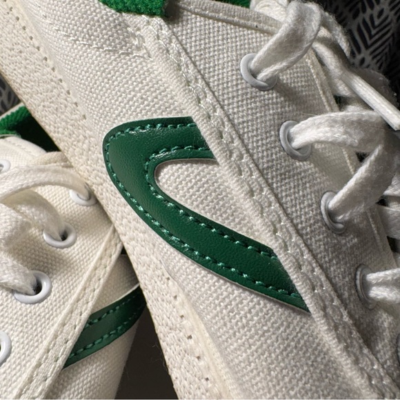 Tretorn Nylite Canvas Sneakers White Green Women’s 6 Preppy Classic NWOB - Picture 10 of 10